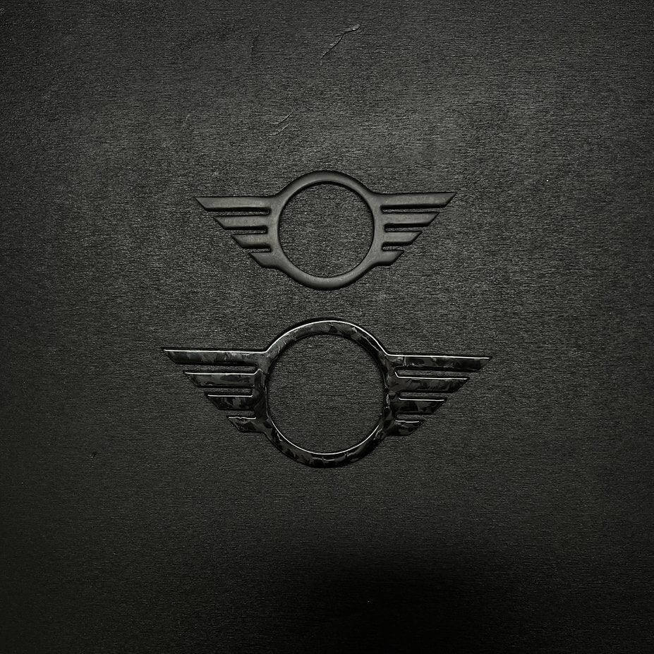 Cover Emblem Logo Badge MINI in Forged Carbon - MINI R Series & F Series - Image 2