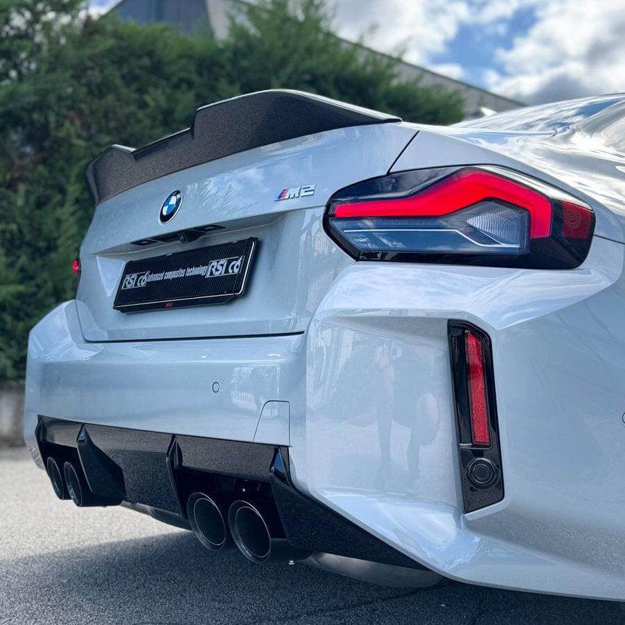 Ducktail Rear Spoiler in Carbon Fiber - BMW G87 M2 - Image 3