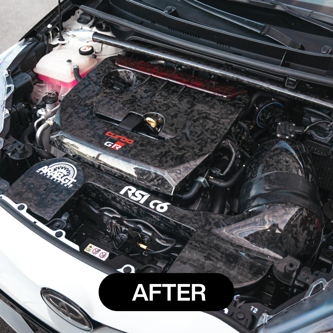 Engine Cover in Forged Carbon Fiber -  Toyota GR Yaris mk1 & mk2 - Image 4