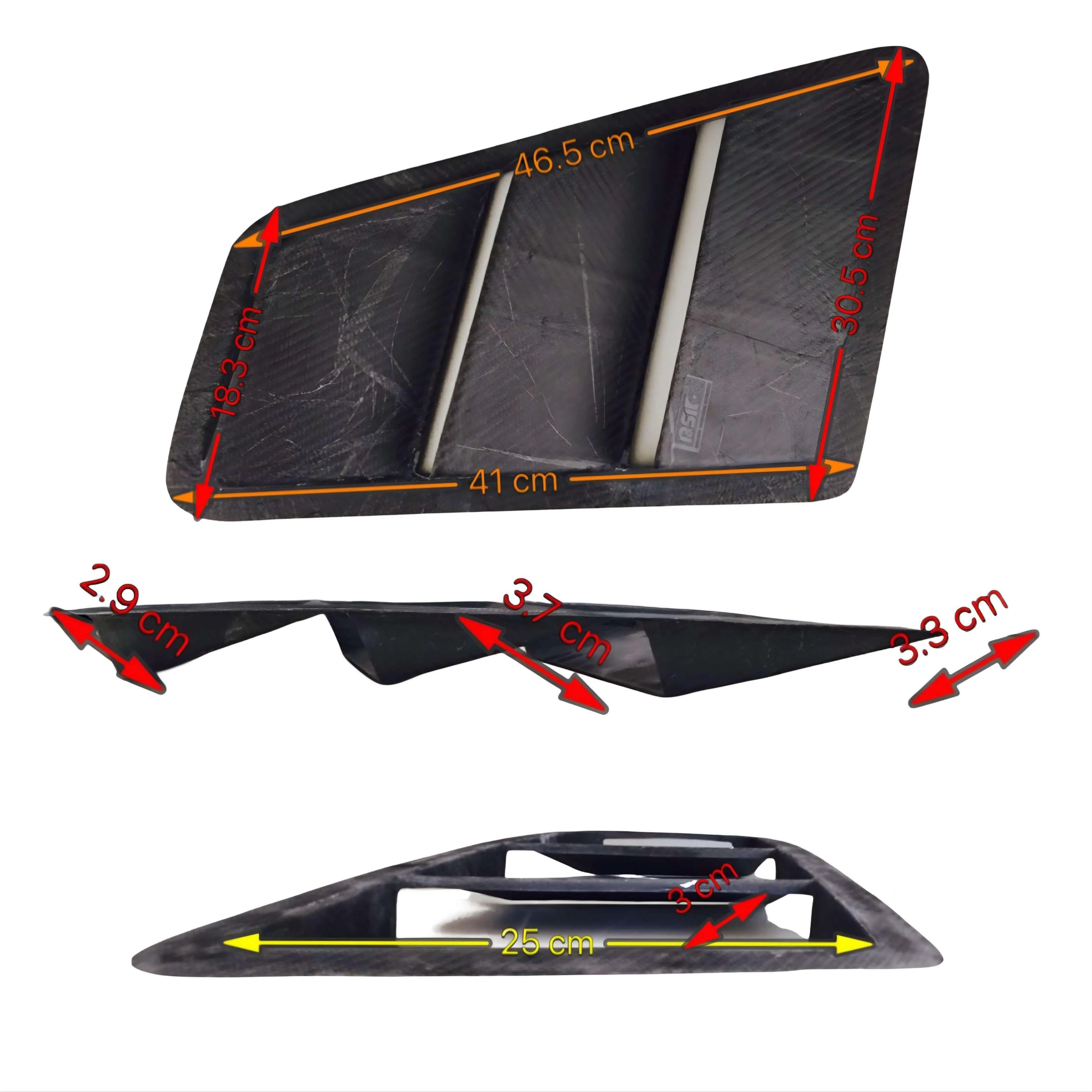 Front Bonnet Extractor in Forged Carbon Fiber - ALL MODELS OF CAR - Image 4