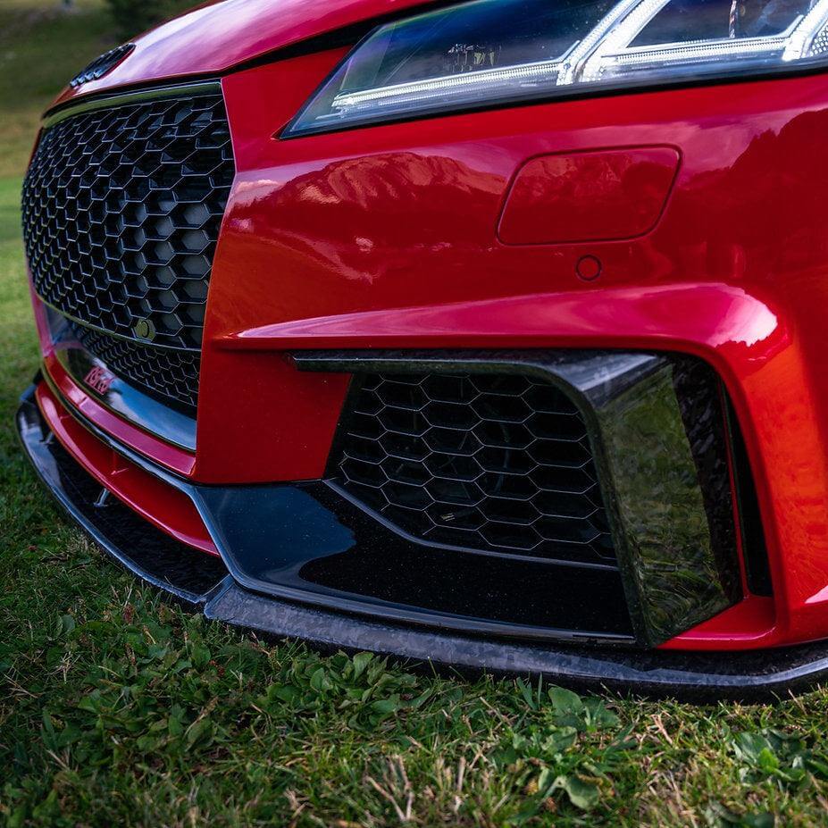 Front Bumper Fins Canards Splitter in Forged Carbon - AUDI TT RS Pre FL - Image 2