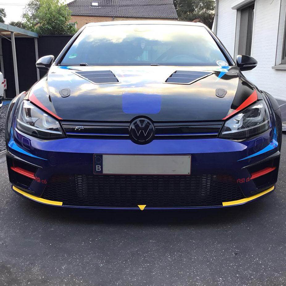 Front Bumper Fins Canards Splitter in Forged Carbon Fiber - VW GOLF 7 R or GTI/GTD - Image 5