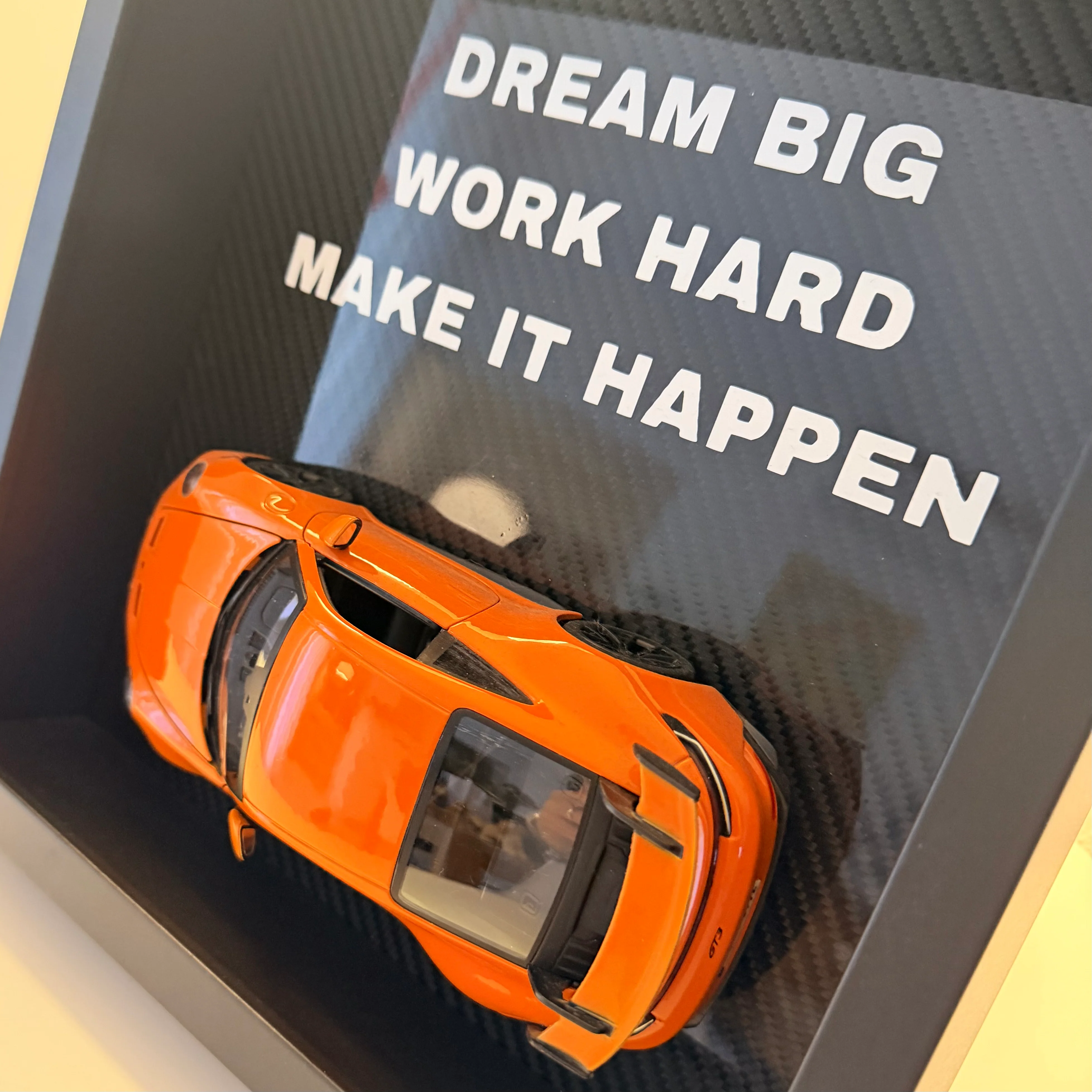 Premium Carbon Fiber Desk Display – “Dream Big Edition” - Image 6