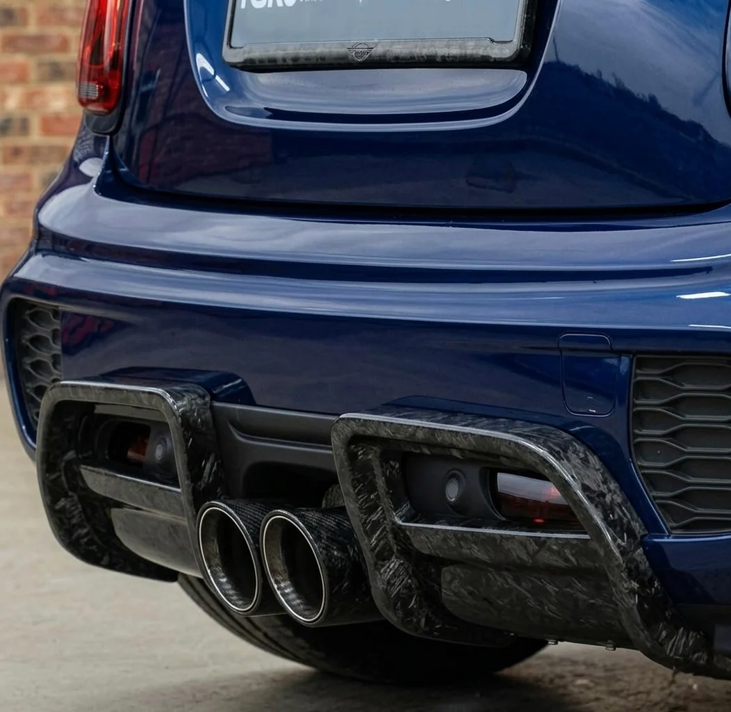 Rear Diffuser Cover in Forged Carbon - MINI F55 / F56 / F57 JCW PRO Bumper - Image 4