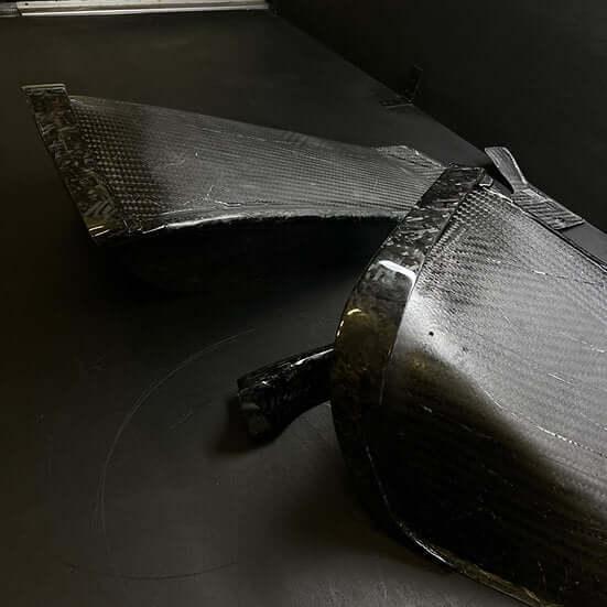 Rear Extractor Diffuser "PRO" in Forged Carbon - MINI F55 / F56 / F57 - Image 3