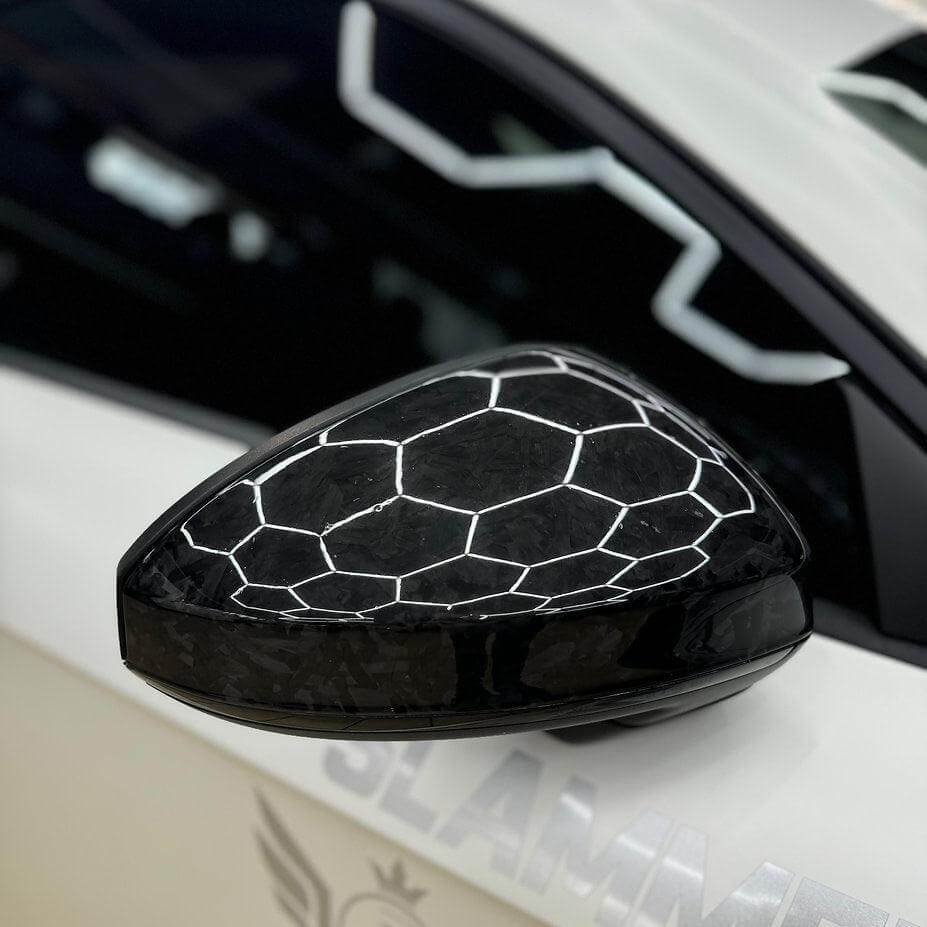 Side Mirror Caps in Forged Carbon Fiber - AUDI TT / TTS / TT RS 8S Mk3 - Image 6