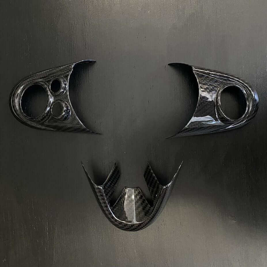 Steering Wheel Trims in Carbon Fiber - MINI F54 / F55 / F56 / F57 / F60 / GP3 - Image 2